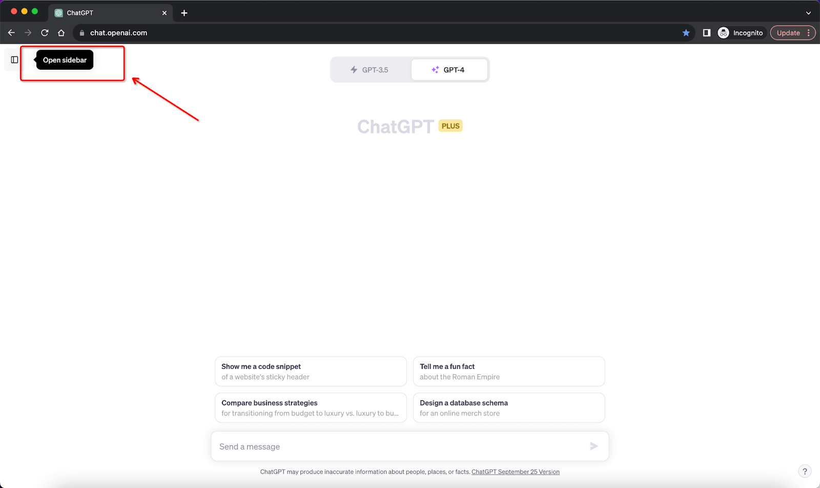 ChatGPT Open Sidebar