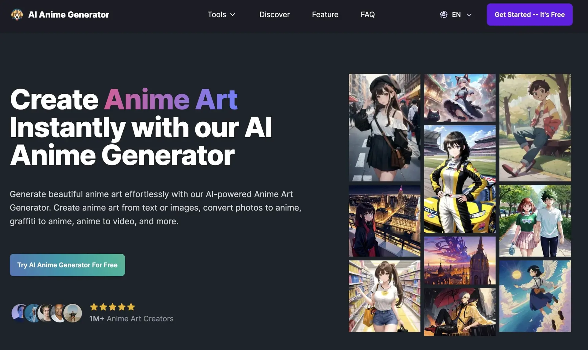 AIAnimeGeneratorwebsite picture