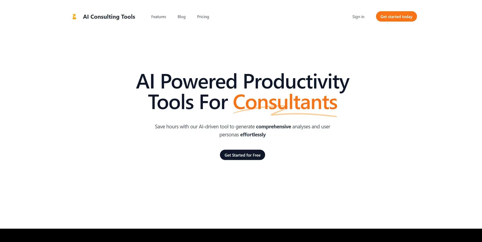 AI Consulting Toolswebsite picture