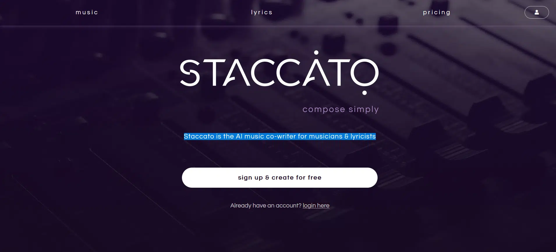 Staccatowebsite picture