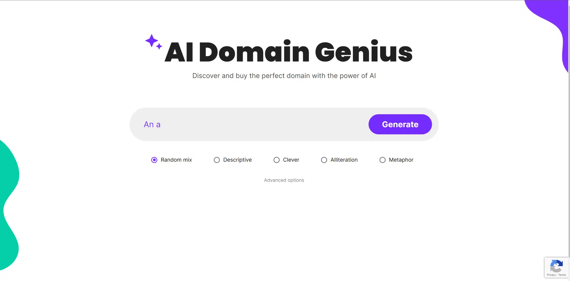 AI Domain Geniuswebsite picture