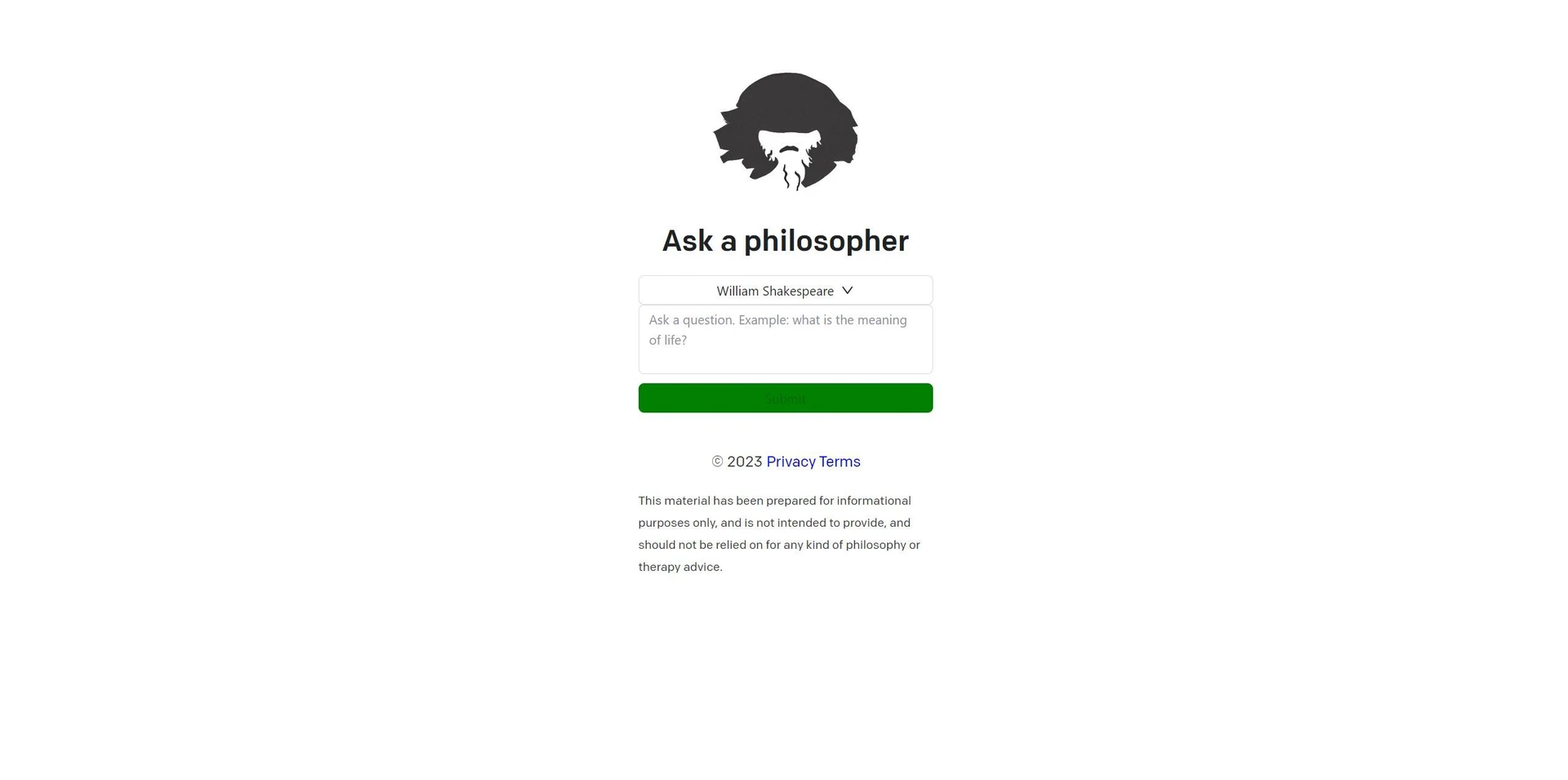 Ask a Philosopherwebsite picture