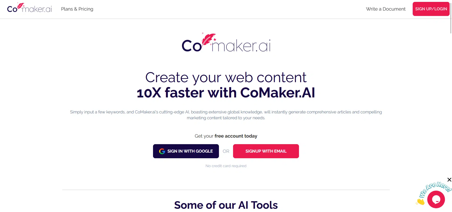 CoMaker.aiwebsite picture
