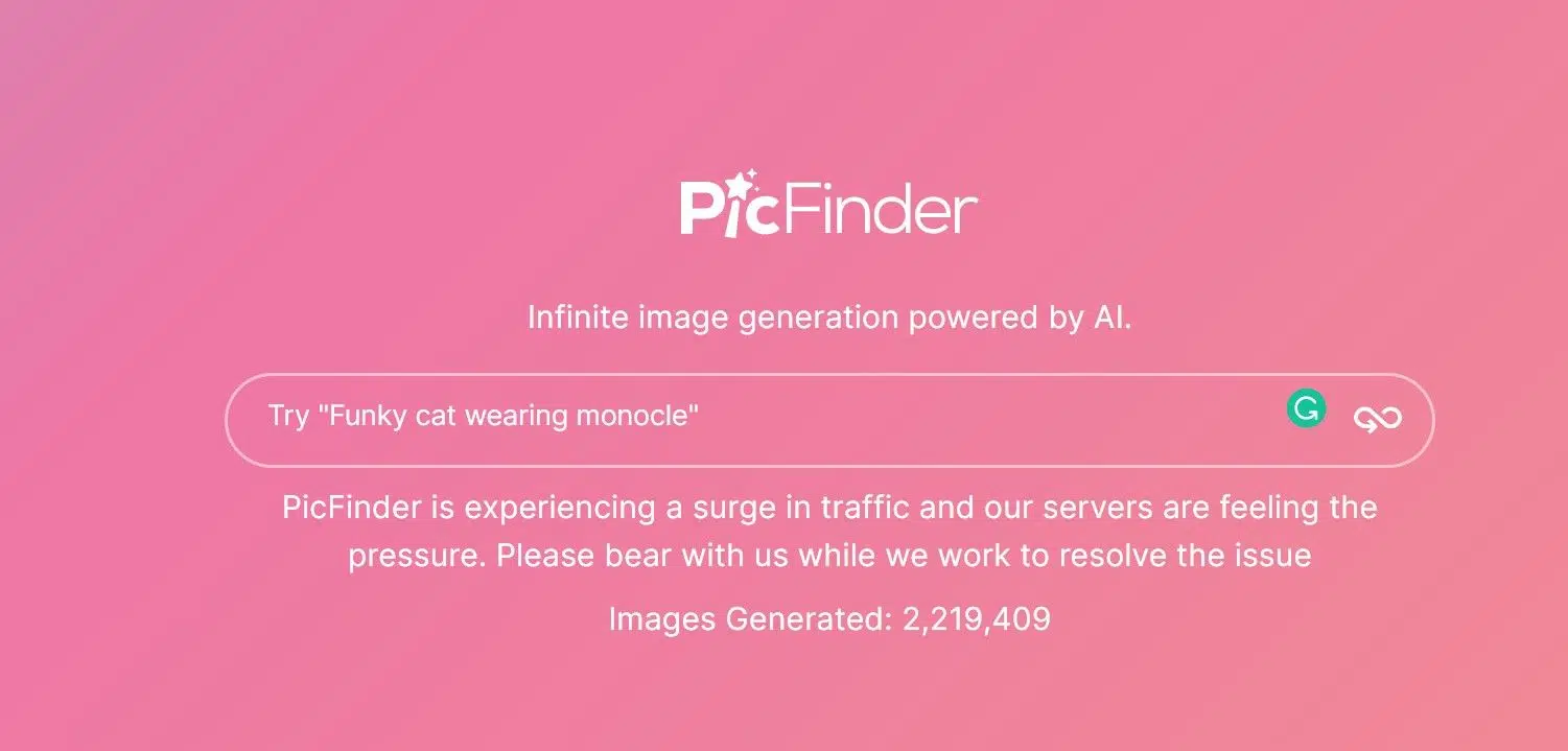 PicFinderwebsite picture