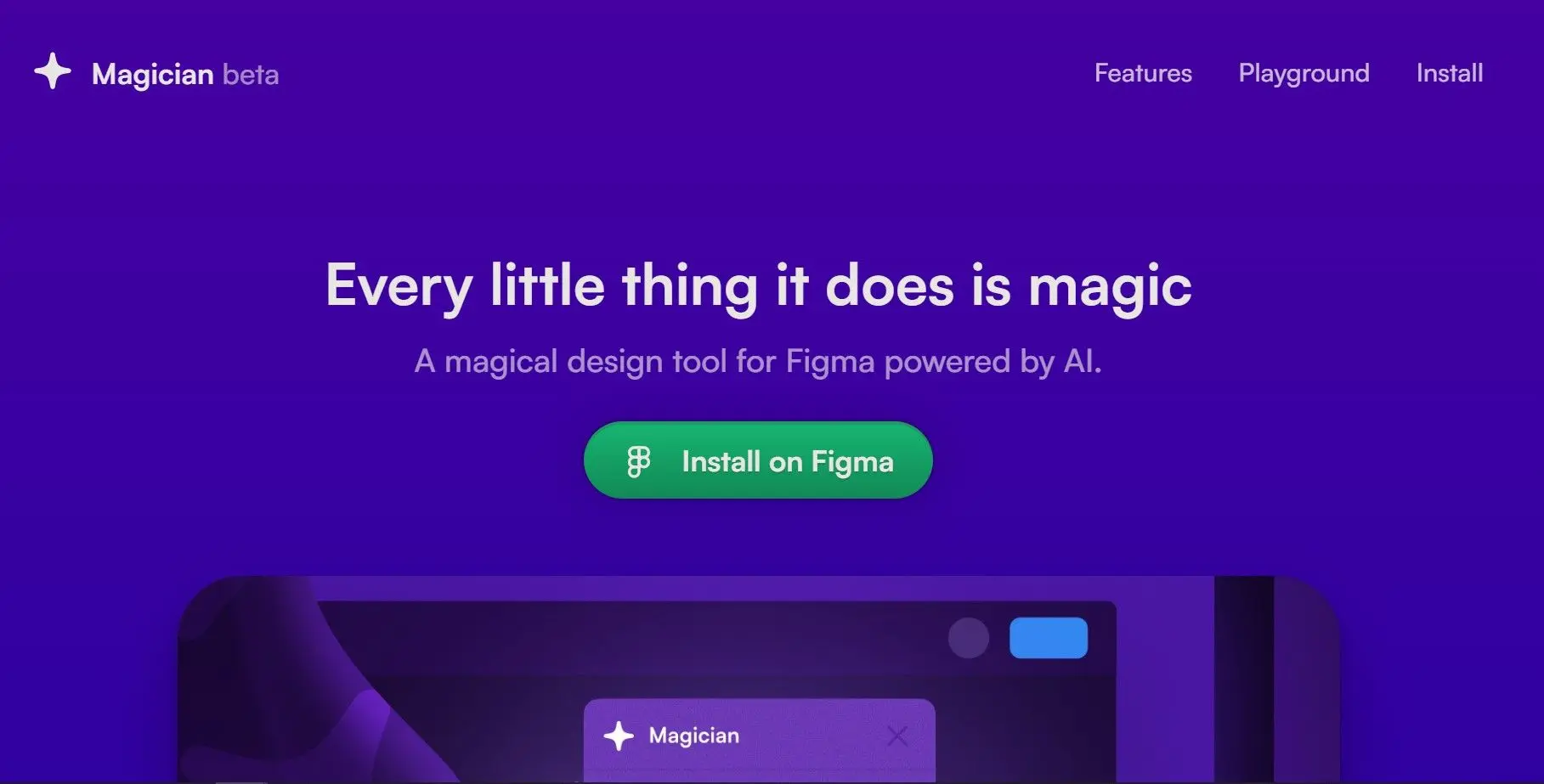 Magician (Figma)website picture