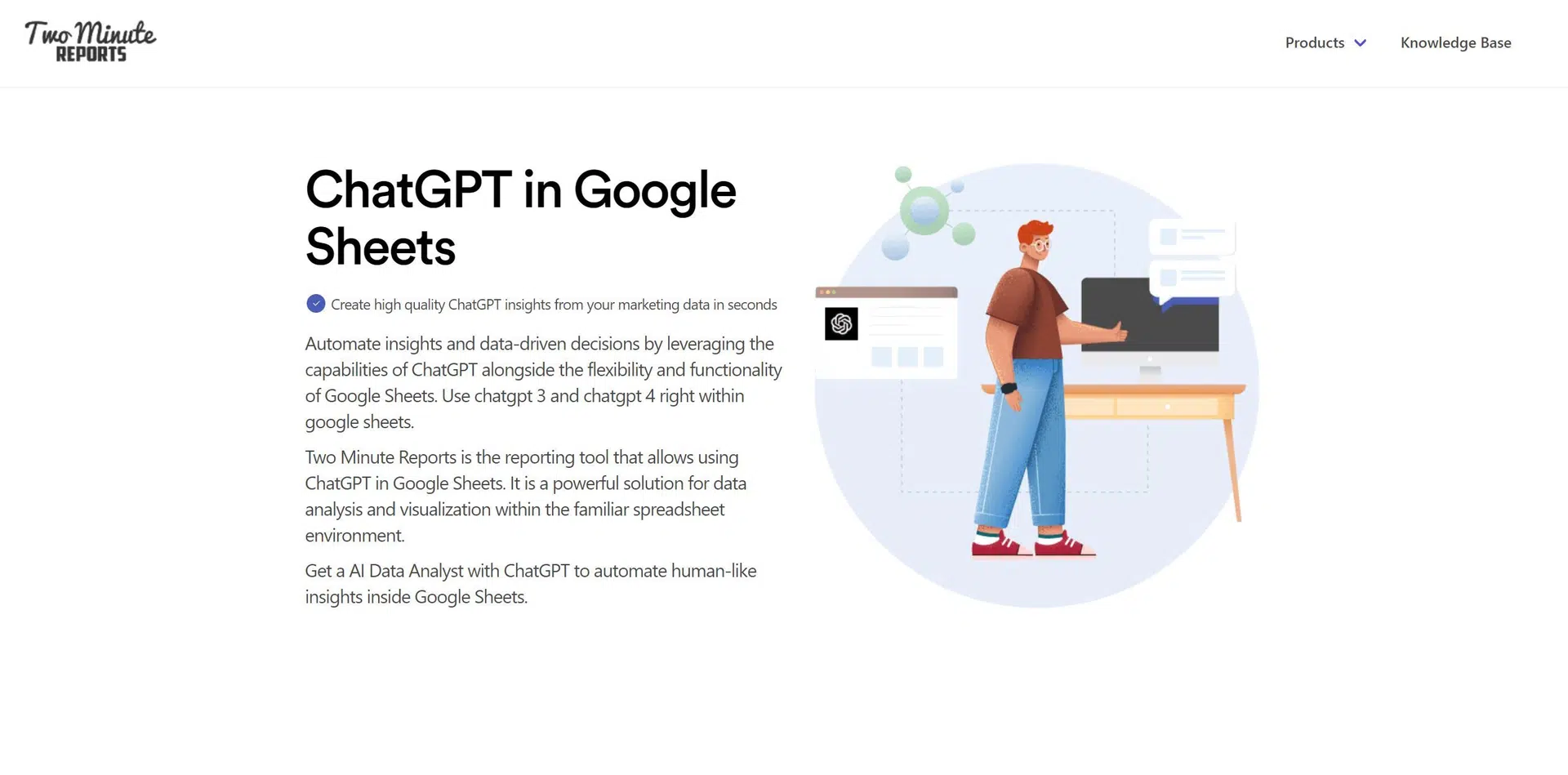 ChatGPT in Google Sheetswebsite picture