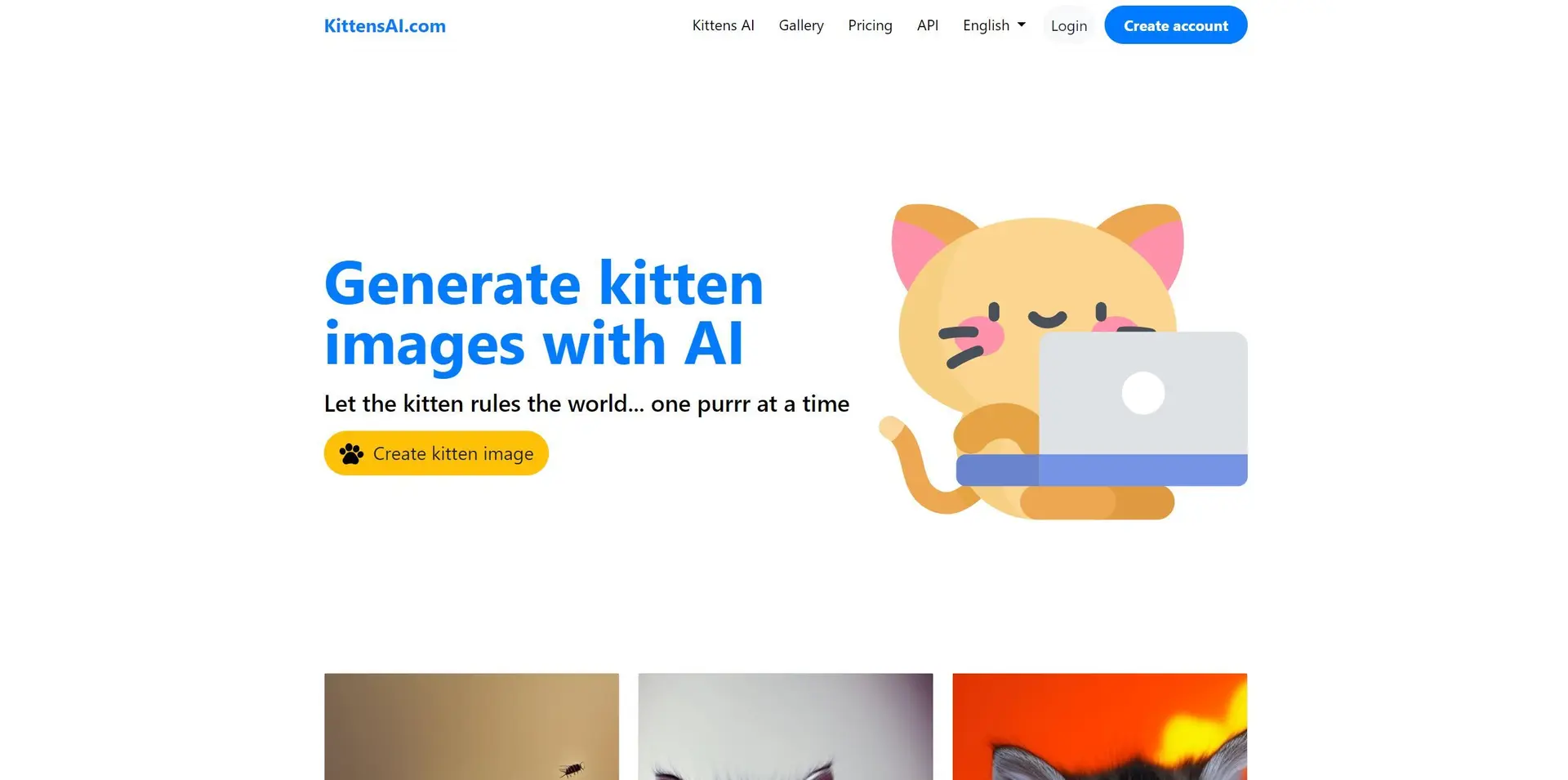 KittensAIwebsite picture