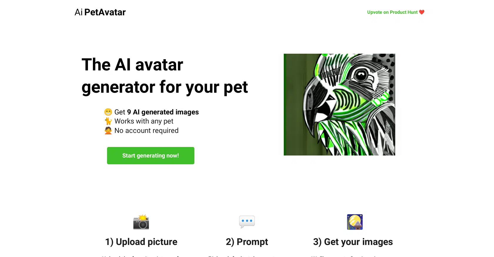 AI Pet Avatarwebsite picture
