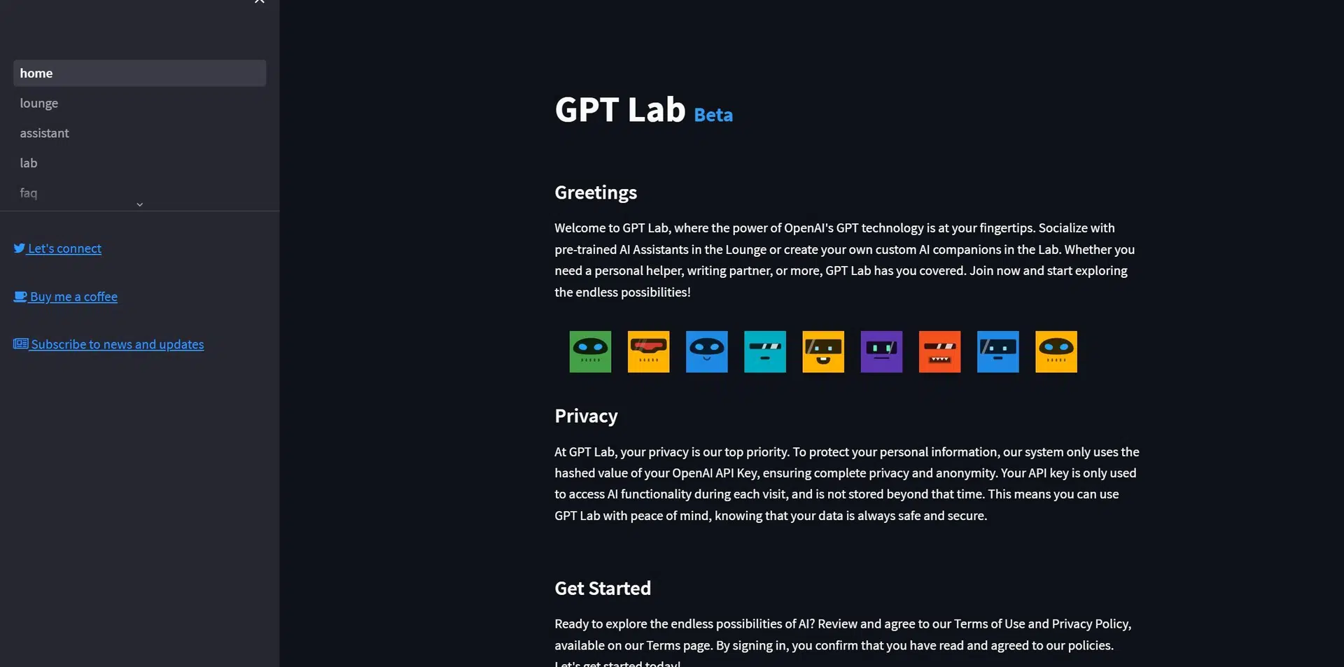 GPT Labwebsite picture