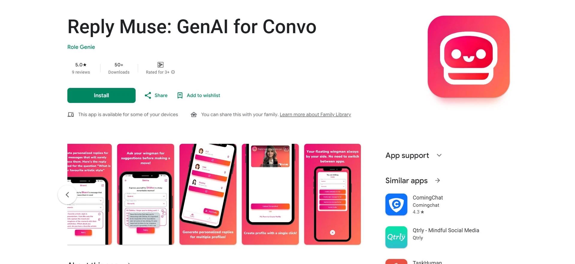 Reply Muse: GenAI for Convowebsite picture