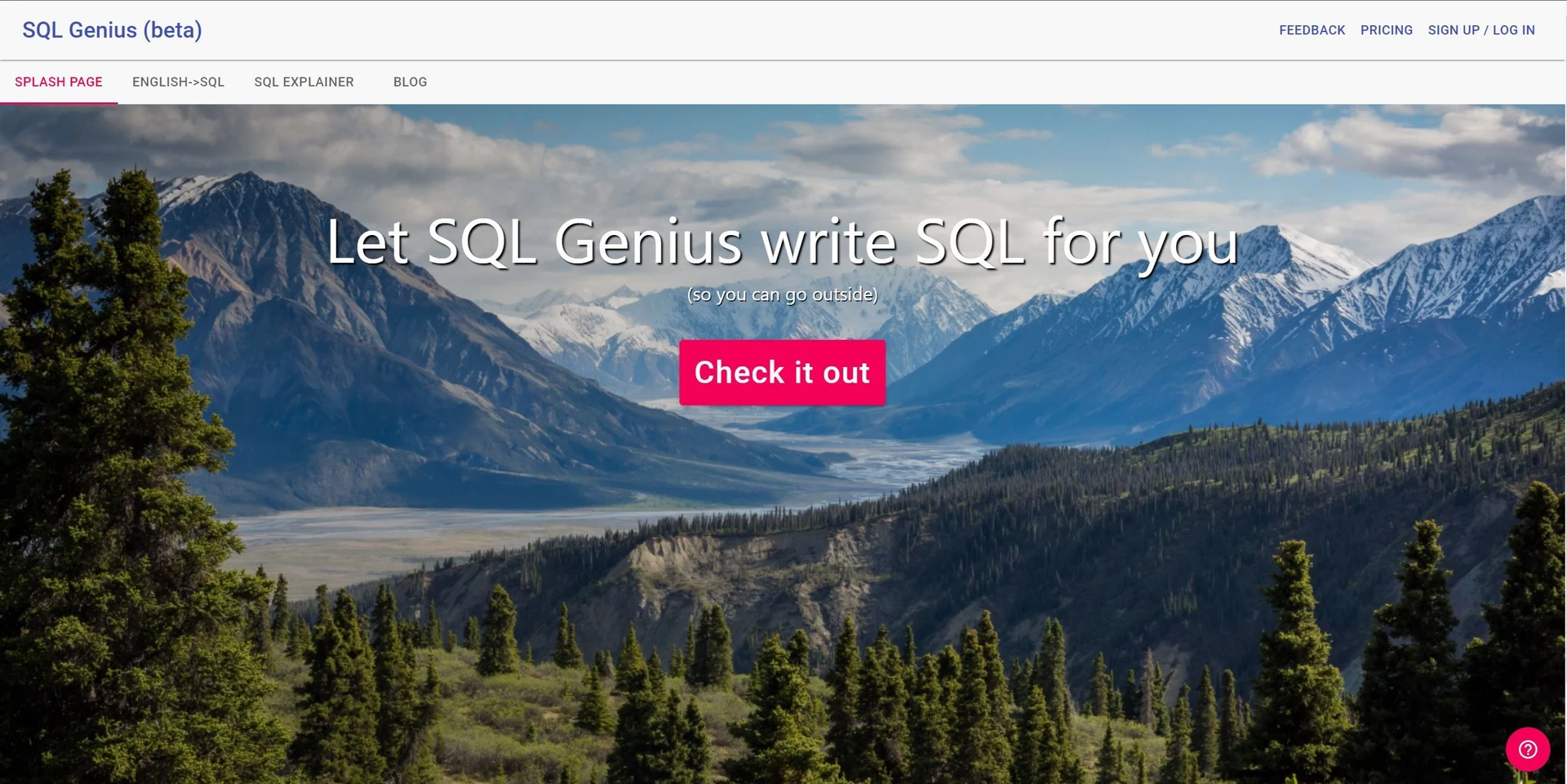 SQL Geniuswebsite picture