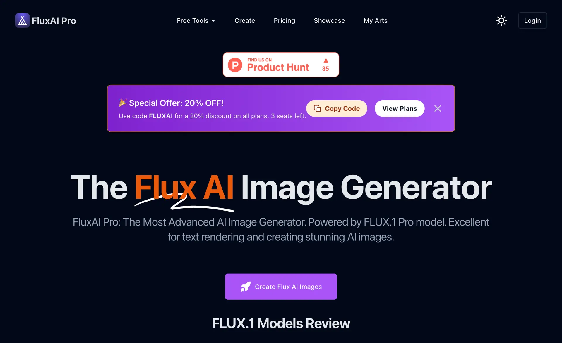 FluxAI Prowebsite picture