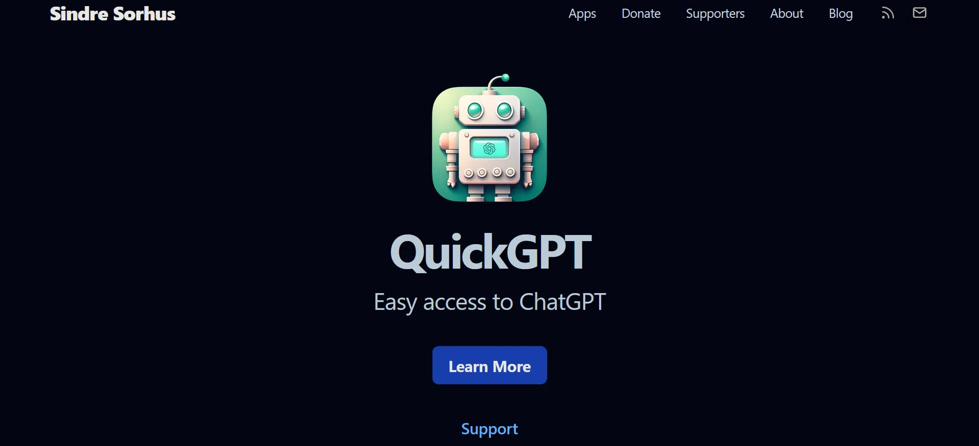 QuickGPTwebsite picture