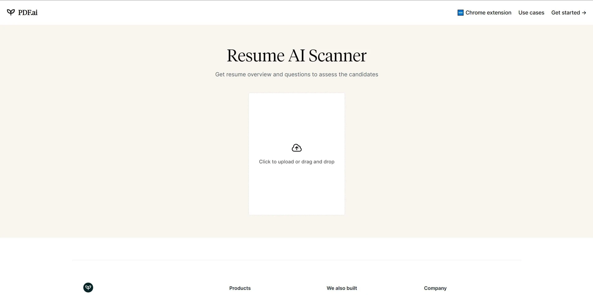 Resume AI Scannerwebsite picture