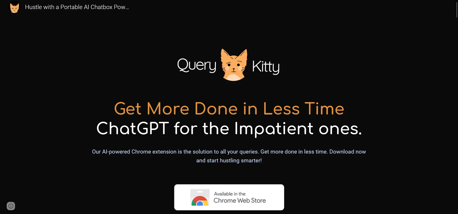 Query Kitty website picture