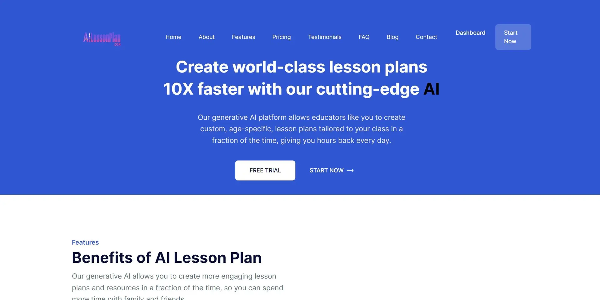 AI Lesson Planswebsite picture