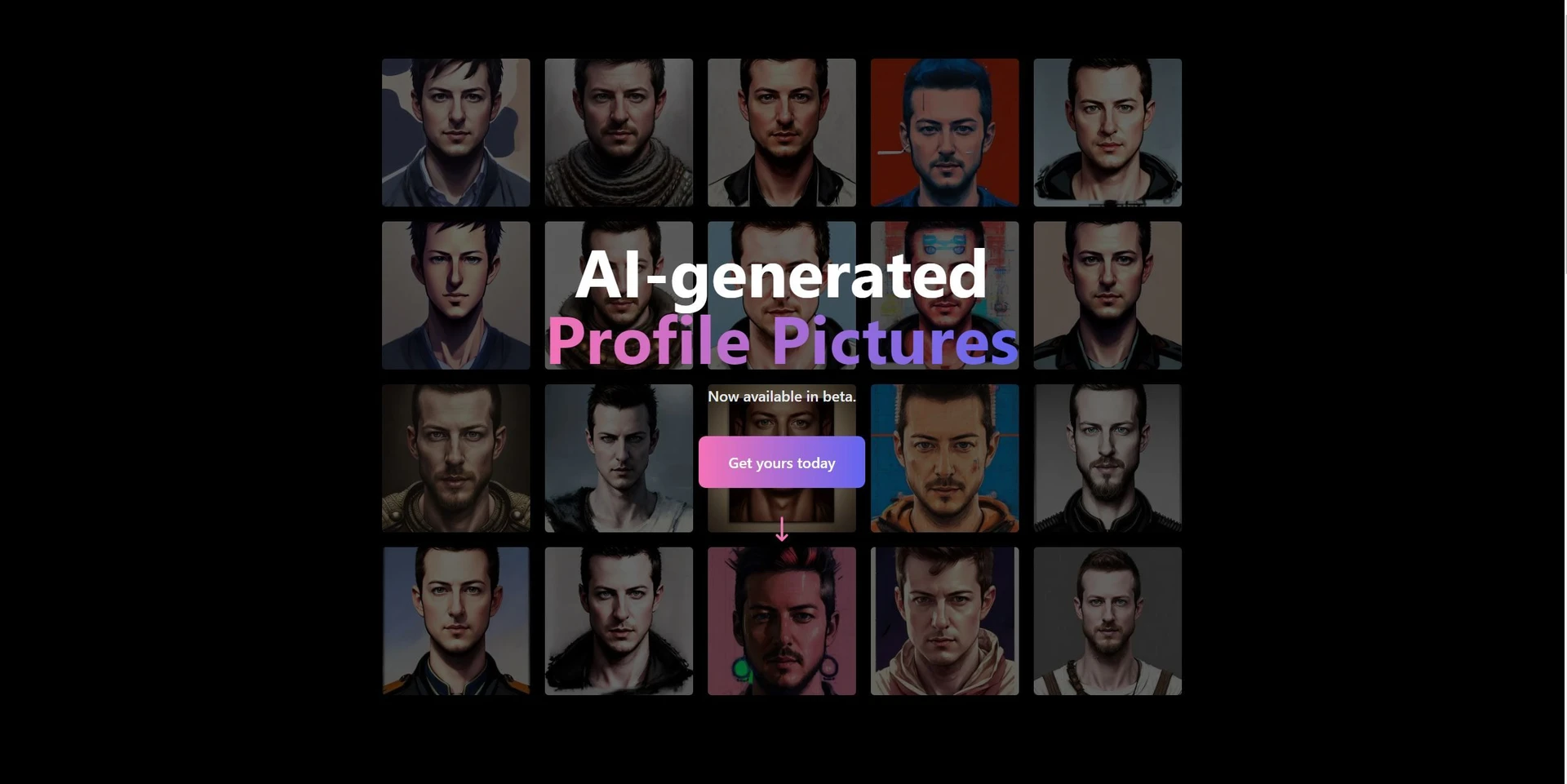 AI Profile Pictureswebsite picture