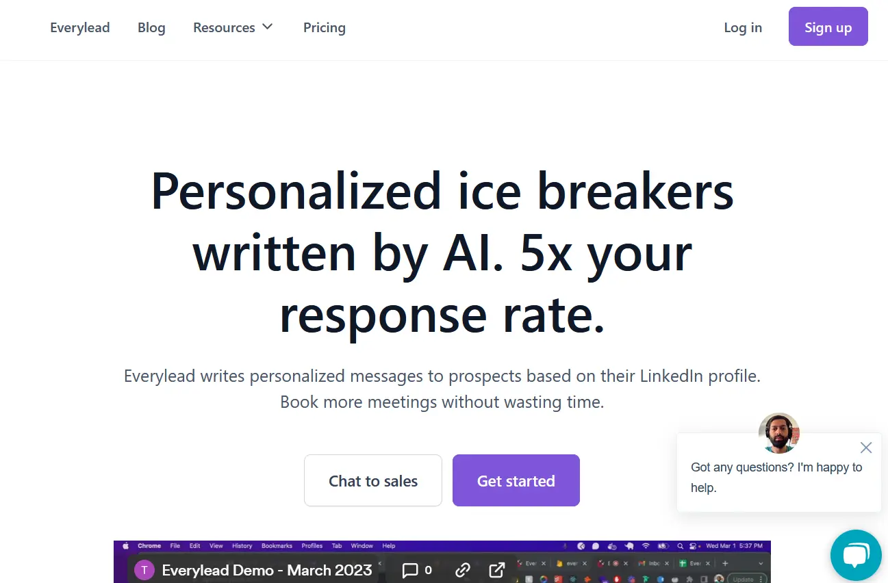 Everylead.ai website picture