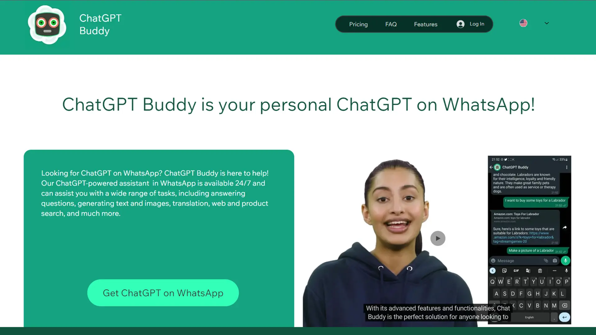ChatGPT Buddywebsite picture