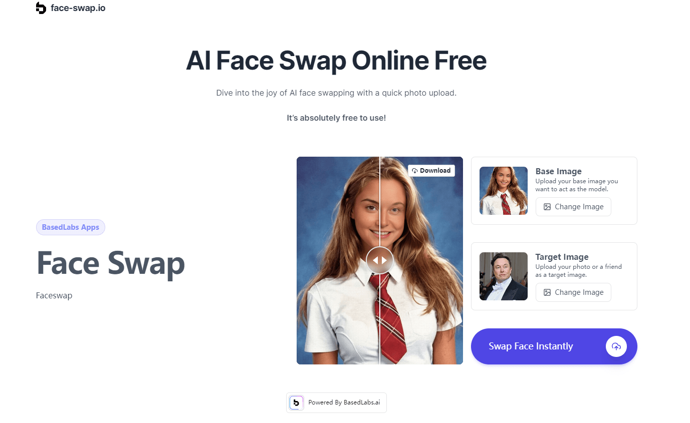 Free Face Swapwebsite picture