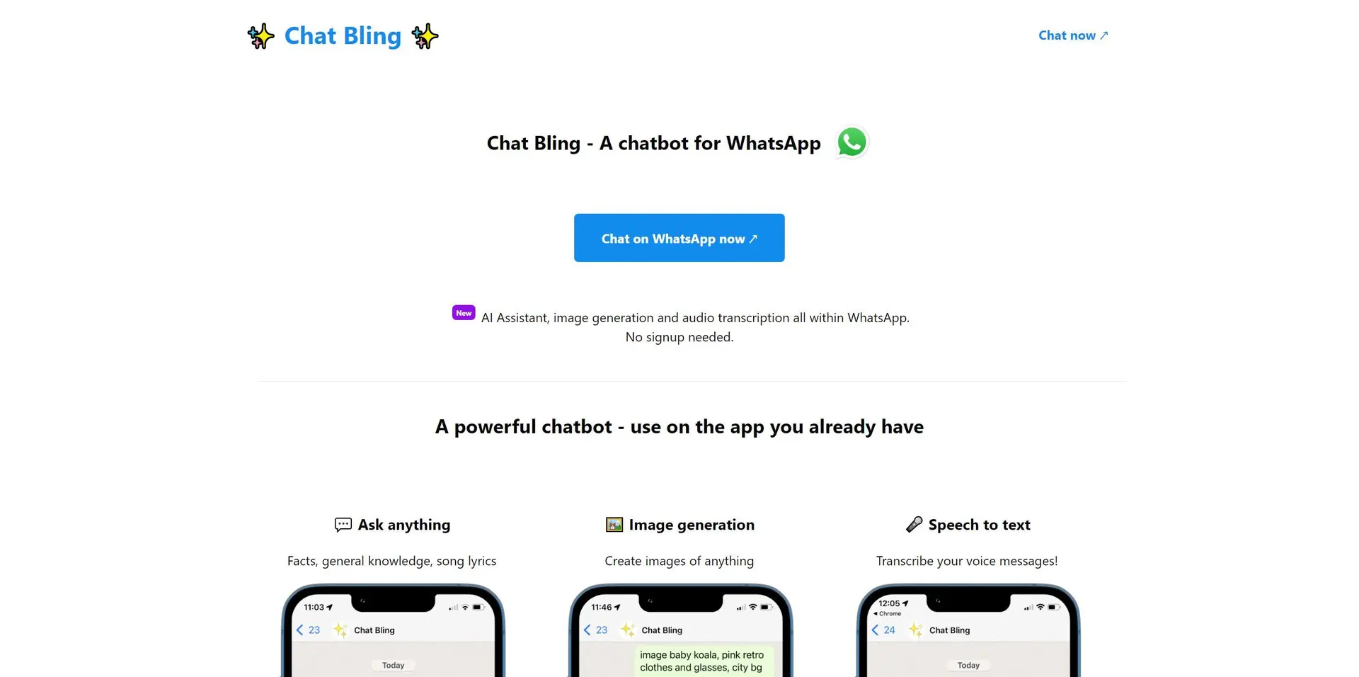 Chat Blingwebsite picture