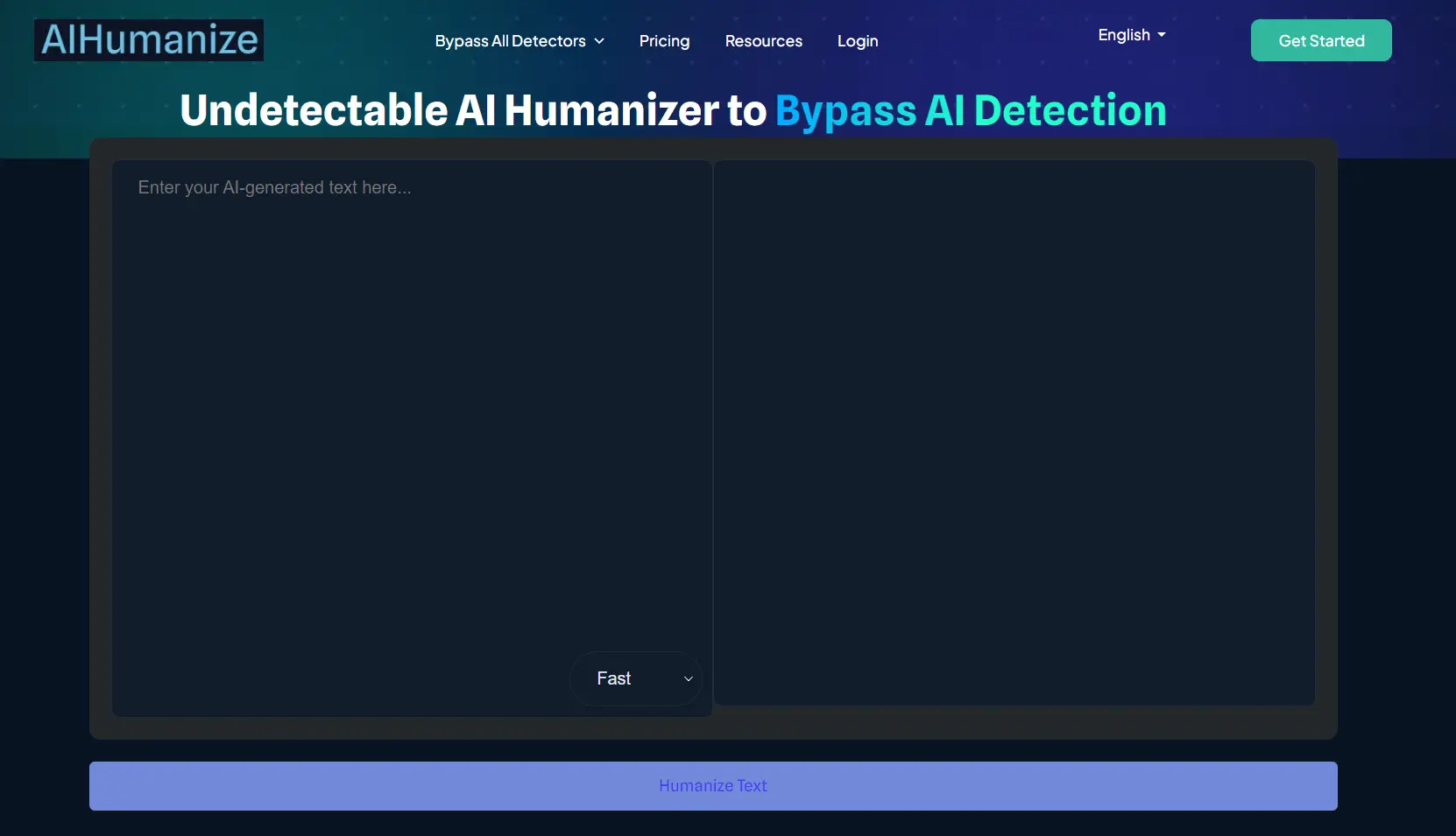 AI Humanizewebsite picture
